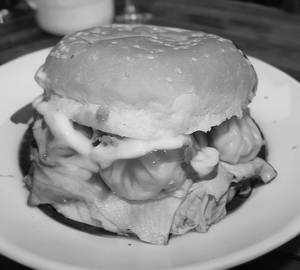 Chicken momo burger
