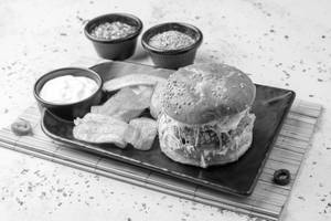 Jain Chipotle Cheese Burger