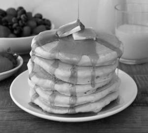 Pancake with Butter & Maple Syrup