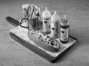 Country-style Pork Sausage Hot Dog