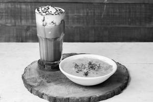 Red Sauce Pasta With Coffee With Cream(ice Cream)