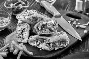 Crunchy Paratha Shawarma