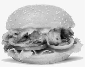 Kebab chicken burger