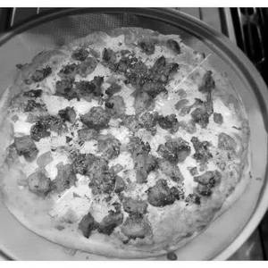 Spicy chiken pizza