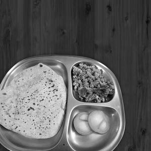 3 Roti With Paneer Bhurji+salad +pickle