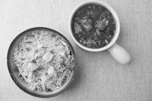 Chicken Fried Rice With Chicken Schezwan Gravy