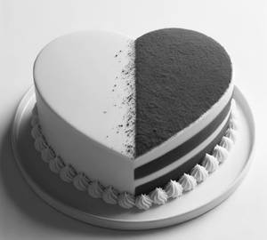 Red Velvet Heart Cake                 