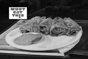 Veg tandoori butter leg piece roll