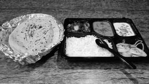 Plain Thali With Tawa Roti