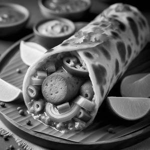 Single Chicken Sausage 'N' Egg Roll