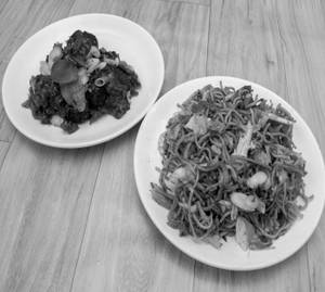 Chicken Manchurian Noodles