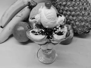 Fruit Salad With Ice Cream