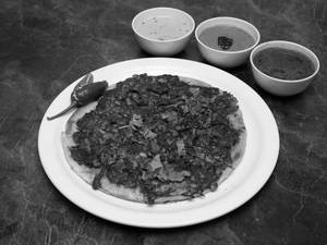 Mutton curry dosa