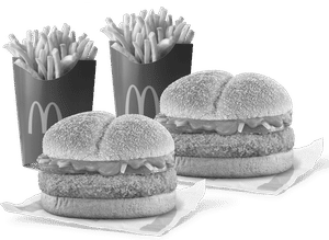 2 McAloo Tikki + 2 Fries (L)