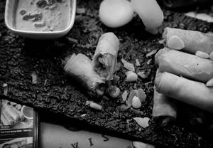 Corn N Waterchestnut Spring Rolls