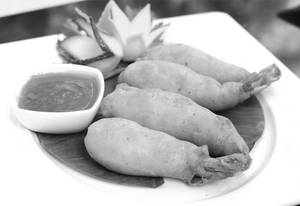 Golden Fried Prawns