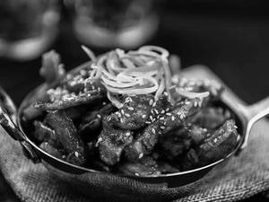 Honey Chilli Lotus Stem With Fries