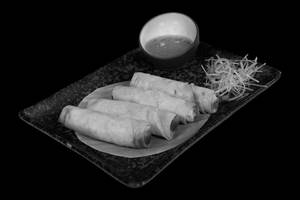 Curried Glass Noodle,Vegetable Spring Roll