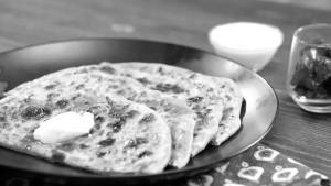 Gobhi paratha with Dahi