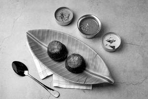 Charcoal Cheese Burst Idli