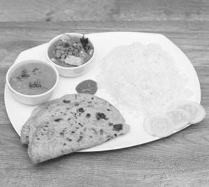 Chapati rice  meal
