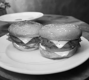 Aloo Tikki Cheese Burger