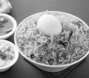 Egg Biriyani + WATER BOTTLE
