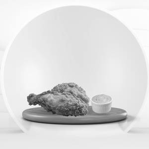 1 pc crispy chicken with 1 dip