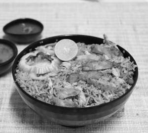 Double Egg Chicken Fried Rice