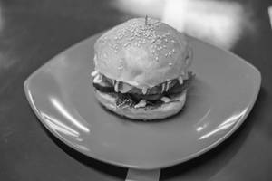 Veg Tikka Cheese Burger