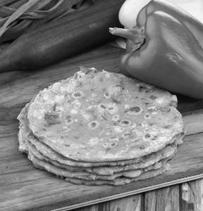 Paneer Cheese Capsicum Paratha