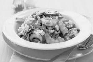 Prawns Mushrooms & Babycorn Risotto