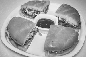 Focaccia Sandwich With Mushroom Bhaji
