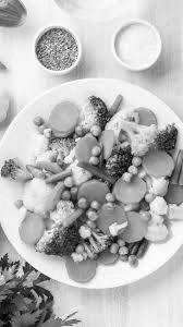 Boiled vegetables
