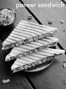 Schezwan Paneer Corn Sandwich Grill