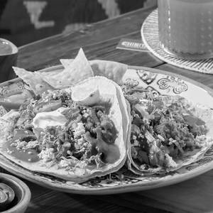 Chicken Tinga Soft Tacos (Spicy)