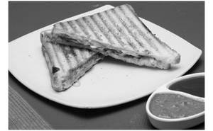 Mushroom Tandoori Pizza Sandwich 