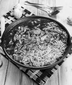 Mongolian Pot Rice Veg