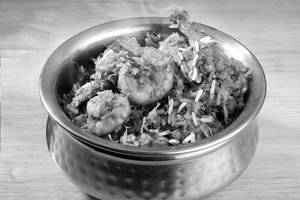 Kolambi (prawns) Rice