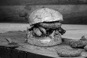 BBQ Spiced Potato Wedges Burger