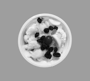 Fruit Salad With Butterscotch Ice Cream