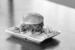 Fried Chicken Strips Burger