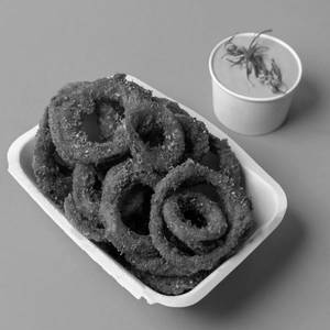 Home Made Onion Rings With House Made Dip