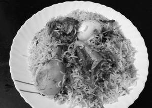 Mutton With Egg Biryani