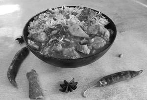 Mushroom Chilli with Fried Rice Mini Meal