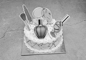 Makeup Kit Theme Cake