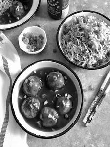 Vegetable Manchurian + Fried Rice