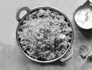 Veg Biryani with Onion Raita