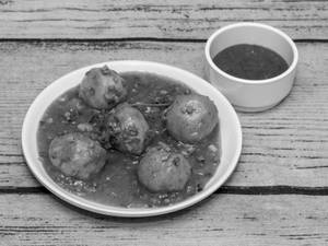 Fish Ball In Schezwan Sauce