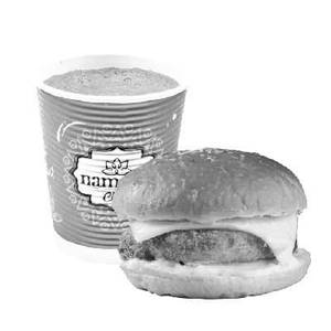 Veg Burger + Choice Of Any Chai  (250 Ml)